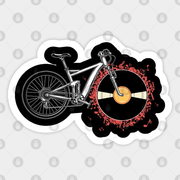 Cycling Cute Bicycle Sticker by ShirtsShirtsndmoreShirts